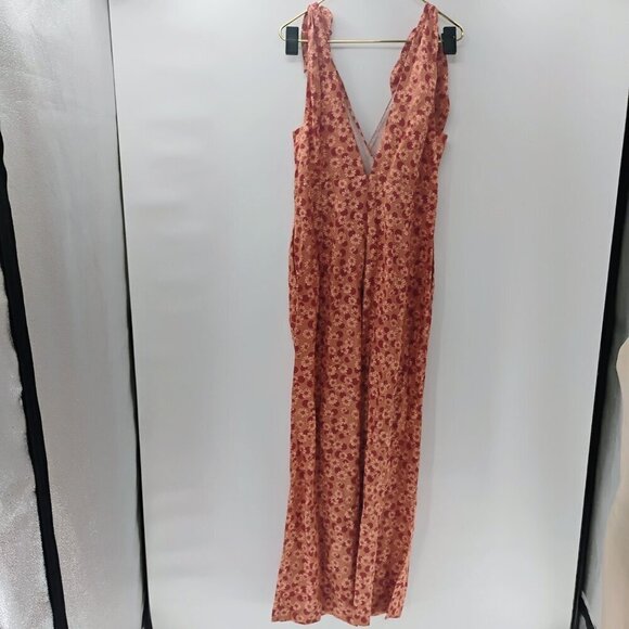 SANDRO Jumpsuit Women's (EU) 42 Sleeveless Linen Blend Floral Print V-Neck on tv - Picture 11 of 14